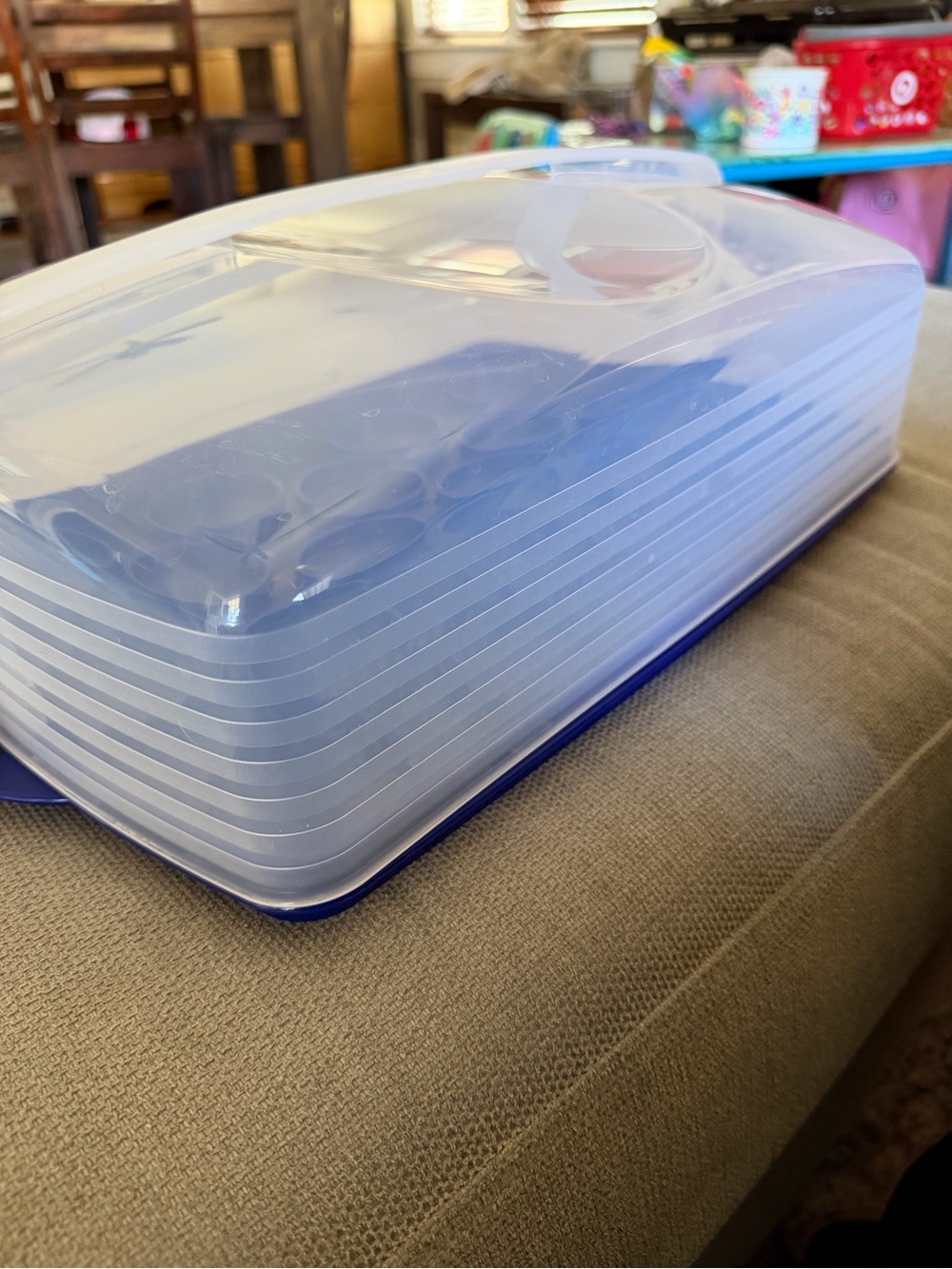 Tupperware cupcake carrier